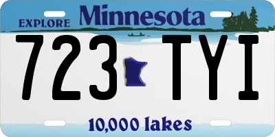 MN license plate 723TYI