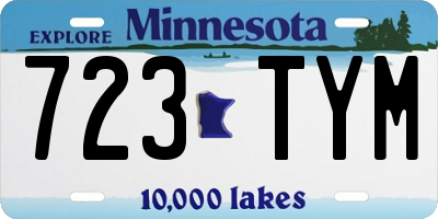MN license plate 723TYM