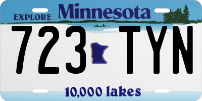 MN license plate 723TYN