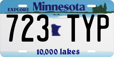 MN license plate 723TYP
