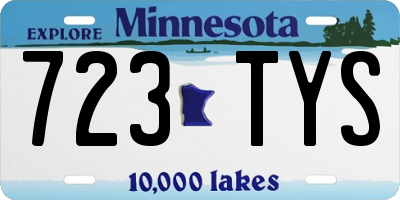 MN license plate 723TYS