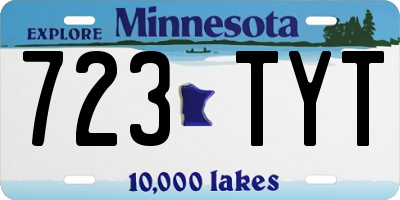 MN license plate 723TYT