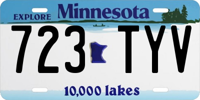 MN license plate 723TYV