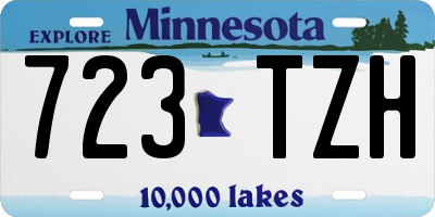MN license plate 723TZH