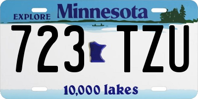 MN license plate 723TZU