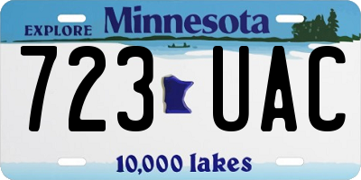 MN license plate 723UAC