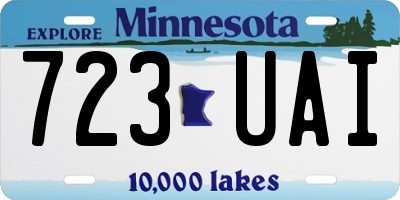 MN license plate 723UAI