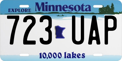 MN license plate 723UAP