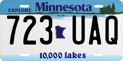 MN license plate 723UAQ