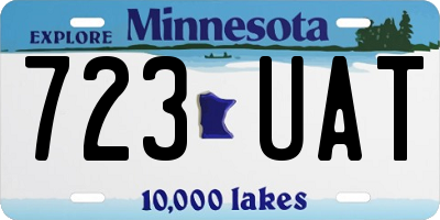 MN license plate 723UAT