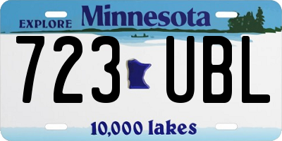 MN license plate 723UBL