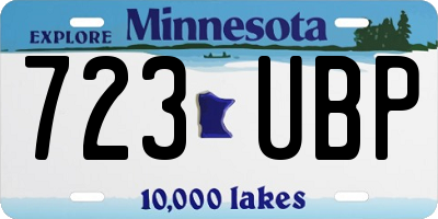 MN license plate 723UBP