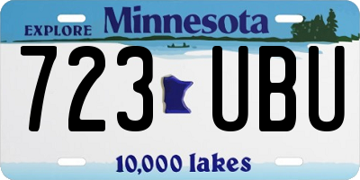 MN license plate 723UBU