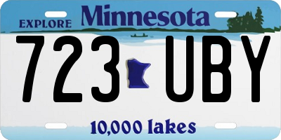 MN license plate 723UBY