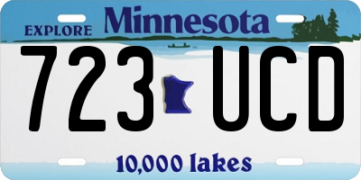 MN license plate 723UCD
