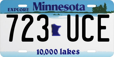 MN license plate 723UCE