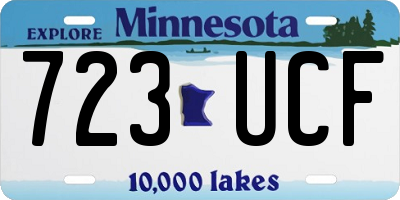 MN license plate 723UCF