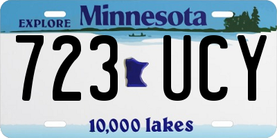 MN license plate 723UCY
