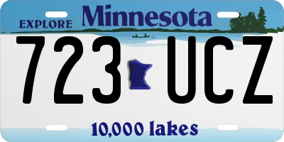 MN license plate 723UCZ