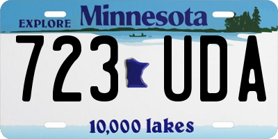 MN license plate 723UDA