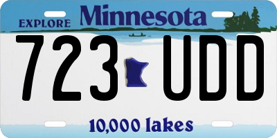 MN license plate 723UDD