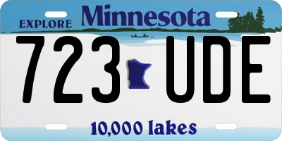 MN license plate 723UDE