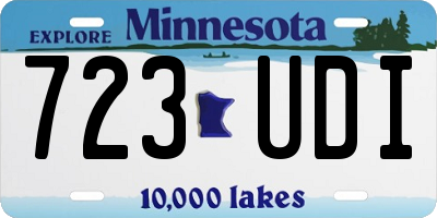 MN license plate 723UDI