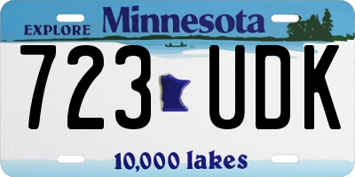 MN license plate 723UDK