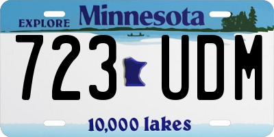 MN license plate 723UDM