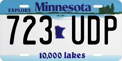 MN license plate 723UDP