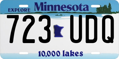 MN license plate 723UDQ