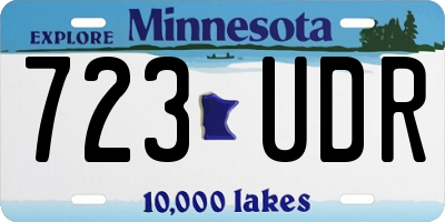 MN license plate 723UDR