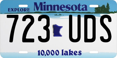 MN license plate 723UDS