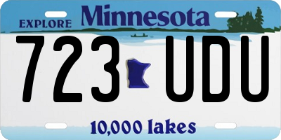 MN license plate 723UDU