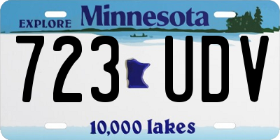 MN license plate 723UDV