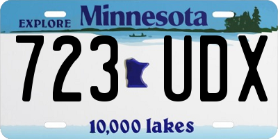 MN license plate 723UDX