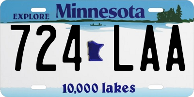 MN license plate 724LAA