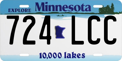 MN license plate 724LCC