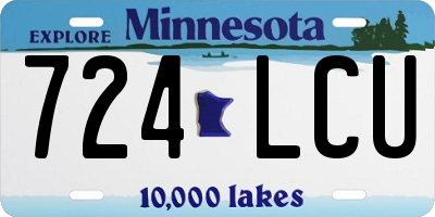 MN license plate 724LCU