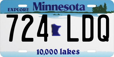 MN license plate 724LDQ