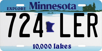 MN license plate 724LER