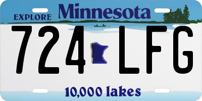 MN license plate 724LFG