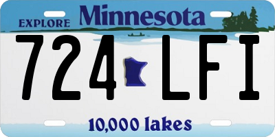 MN license plate 724LFI