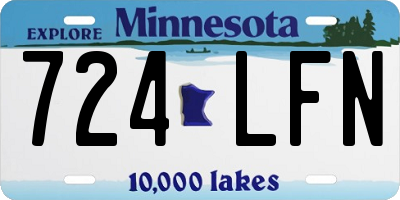 MN license plate 724LFN