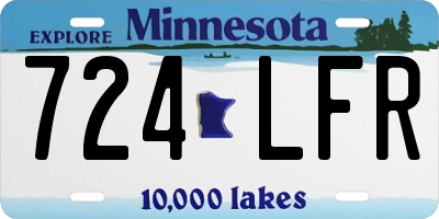 MN license plate 724LFR