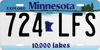 MN license plate 724LFS