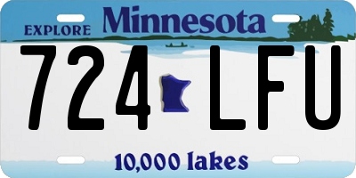 MN license plate 724LFU