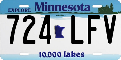 MN license plate 724LFV