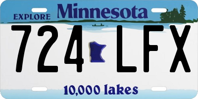 MN license plate 724LFX