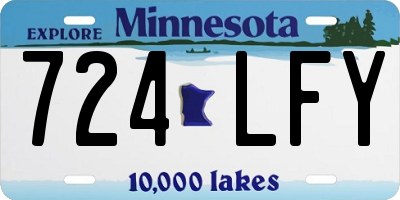MN license plate 724LFY